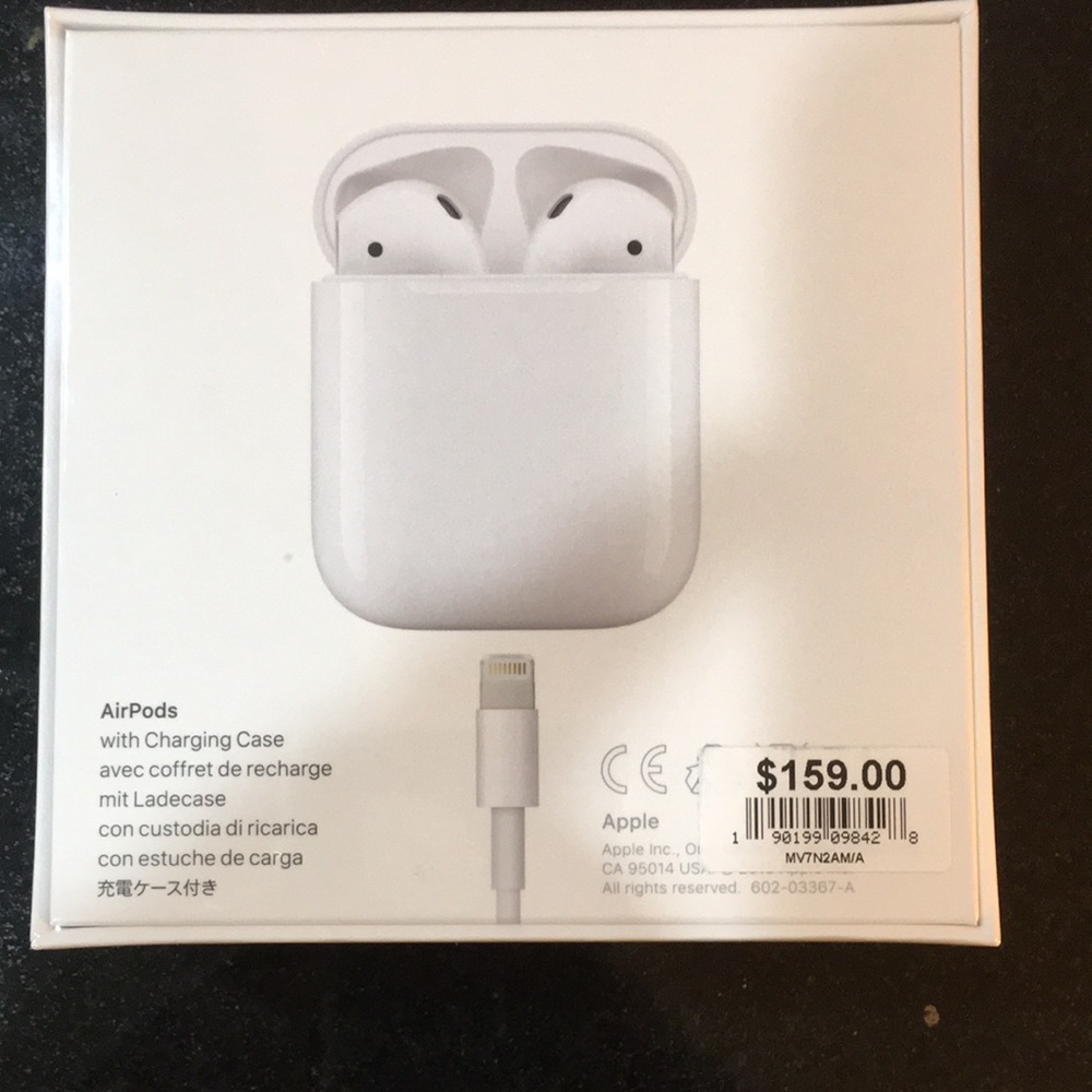 New in box AirPods 2nd Generation. Never opened